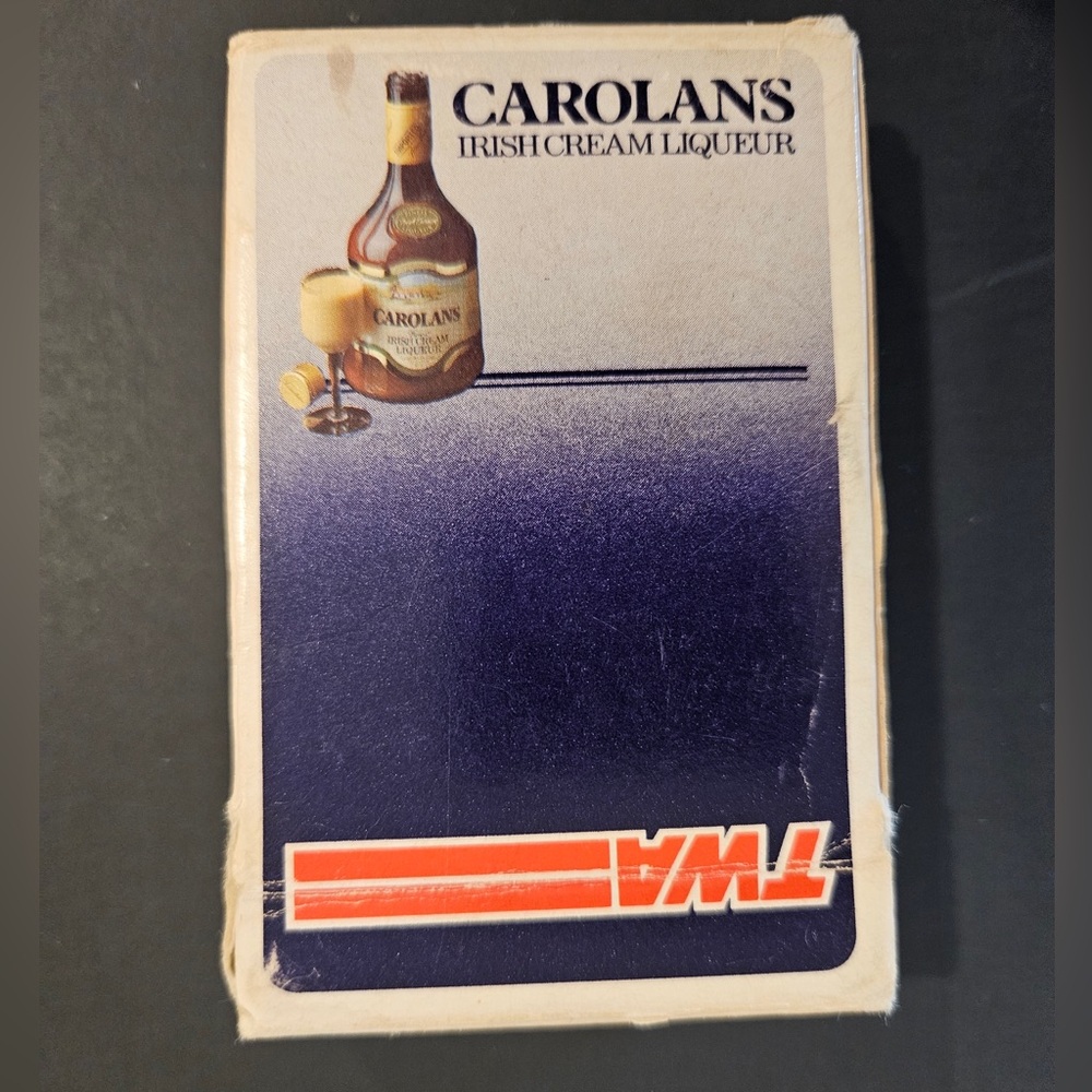 TWA Airlines Carolans Irish Cream Liqueur Collectible Playing Cards